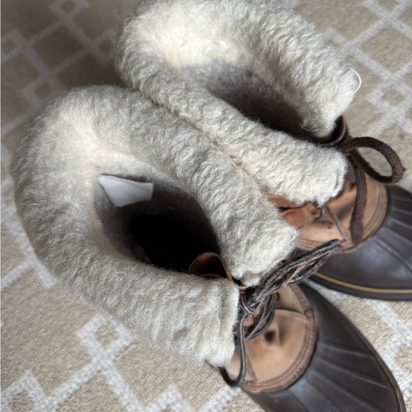 Sorel Vintage Caribou Waterproof Winter Snow Boots Warm Outdoor Shoes Brown 13 - Picture 12 of 14